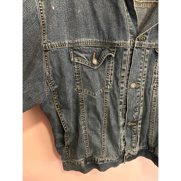 Vintage Gap Denim Jean Jacket 90s Large Style 151021-00-1 - Picture 4 of 16